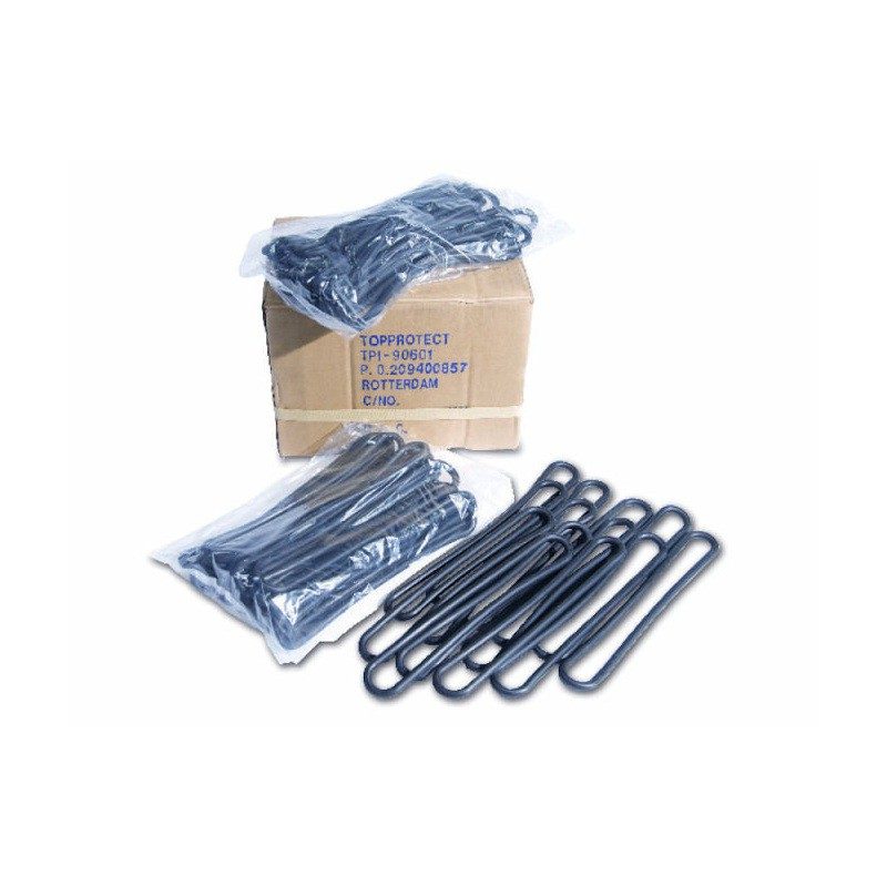 Spanrubbers zwart 40cm 10 st.