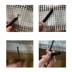 Bevestiging flexibele snelbinder 30cm | Afdekzeilen.nl
