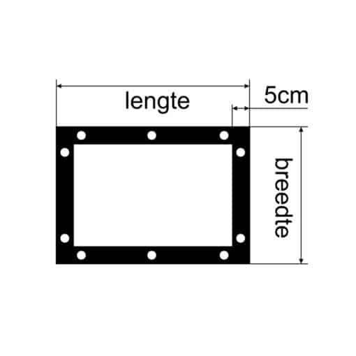 Transparant PVC raamzeil op maat gemaakt - Afbeelding 2