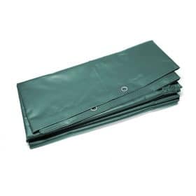 Groen PVC container afdekzeil 350x700cm 600gr/m²