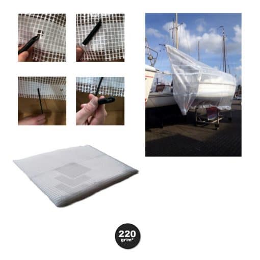 Gewapend transparant afdekzeil 3x4m 240gr/m² - Afbeelding 6