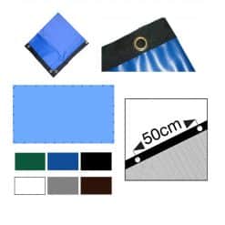 Waterdicht PVC 600gr afdekzeil op maat gemaakt