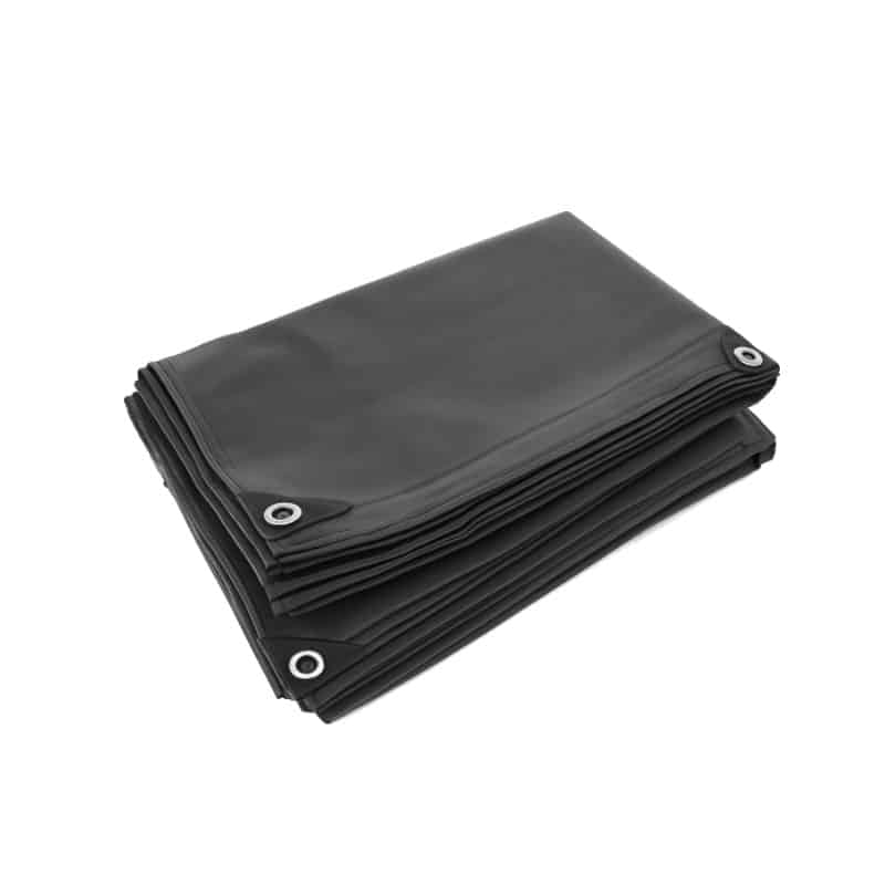 Grijs PVC afdekzeil 400gr/m² – waterdicht en UV-bestendig