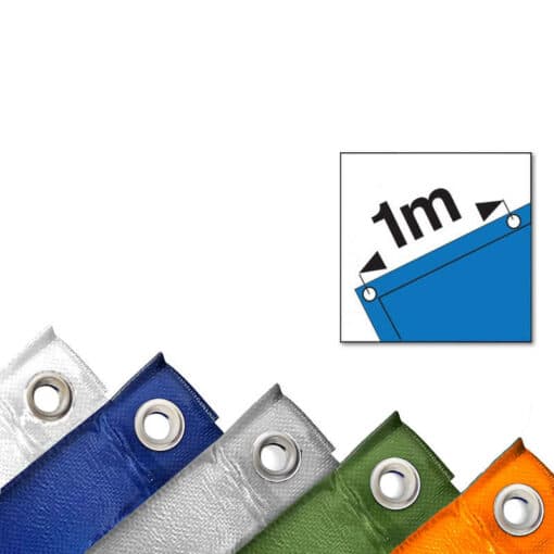 Blauw afdekzeil 2x3m 100gr/m² - Afbeelding 3