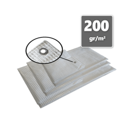 Afdekzeilen 200gr/m² Gewapend