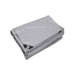 Grijs PVC afdekzeil 650gr/m² sterk en waterdicht