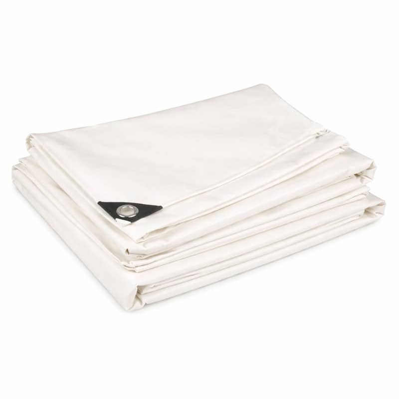 Wit PVC afdekzeil 3x6m 400gr/m²