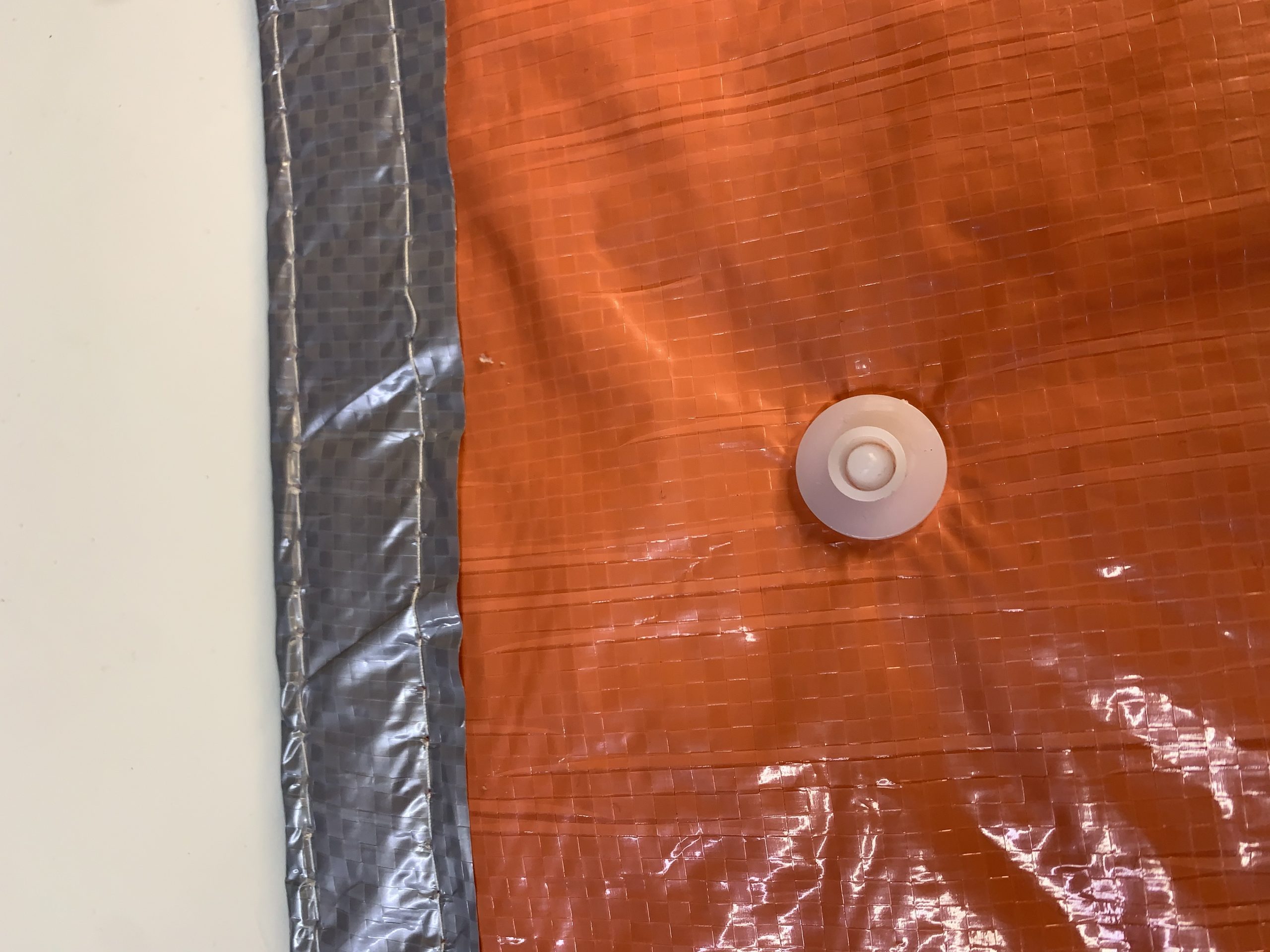 Isolatie dekzeil 4x6m zilver/oranje 250gr/m² - Afbeelding 3