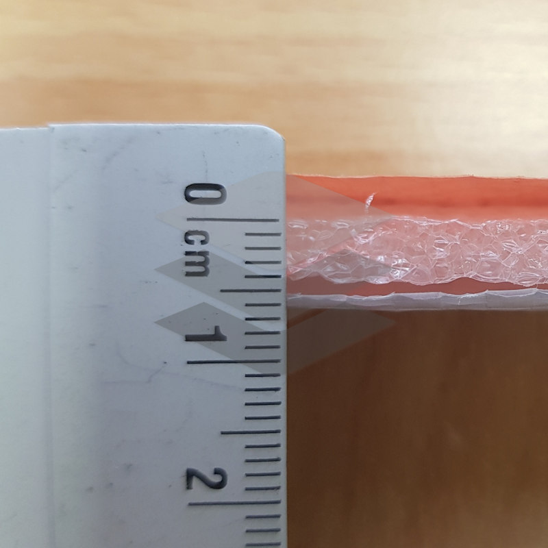 Isolatie dekzeil 6x8m zilver/oranje 250gr/m² - Afbeelding 2